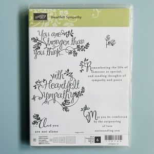 SOLD - Stampin' Up! Heartfelt Sympathy Cling Mount Stamp Set